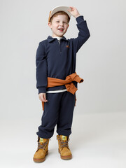 джемпер  для мальчика  КР 302798/глубокий синий к620