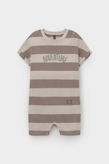 полукомбинезон  для мальчика  КР 6499/бежевый,коричневый,полоска к552