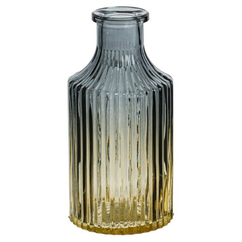 Ваза стеклянная (Высота 14 см) - Серый - купить