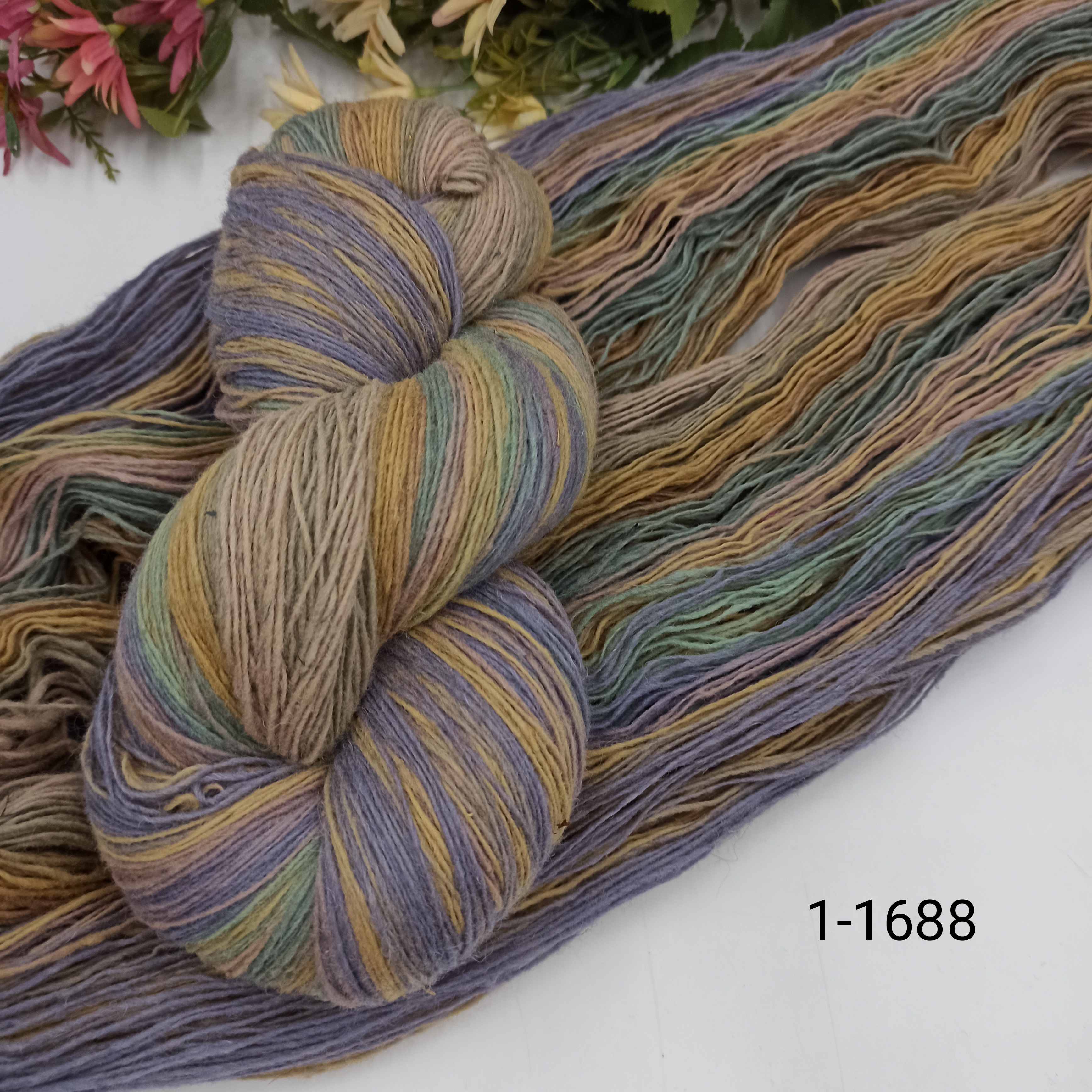 Дундага 6/1 шерсть секционного окрашивания 01-1688 420м/100гр