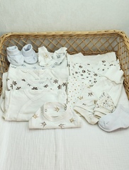 Комплект 15в1 " Корона серая" (с дефектом) кулирная гладь