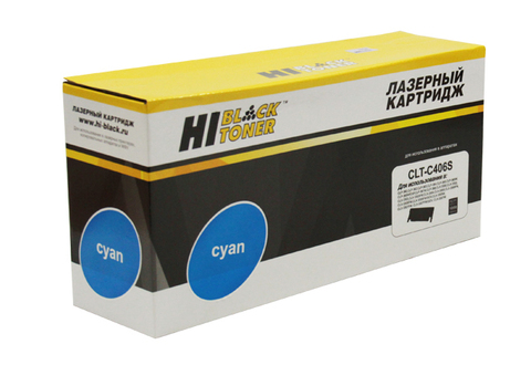 Тонер-картридж Hi-Black (HB-CLT-C406S) для Samsung CLP-360, 365, 368, CLX-3300, 3305, C, 1K