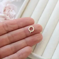 Бейл, держатель для кулона, 9*3 мм, родий, Б014