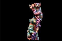 Силиконовый молд Медведи ( молд правый ) большой
