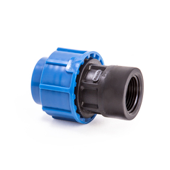 Муфта компрессионная для ПНД труб Lammin, внутренняя резьба, 20 x 1"