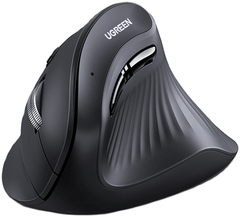 UGREEN MU008 25444 Wireless Vertical Mouse 2.4 GHz&BT, Black