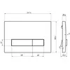 Berges 43394 Комплект : инсталляция АТОМ Line кнопка белая, унитаз OKUS Rimless 49 см, сиденье дюропласт микролифт, быстросъём
