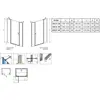 Radaway 10038120-01-01L NES DWJS 120 Left хром