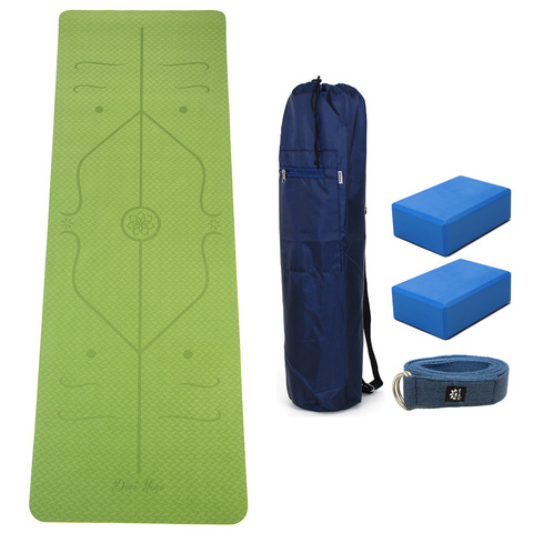 Набор для йоги Фруктовый (коврик, чехол, ремень, 2 блока)