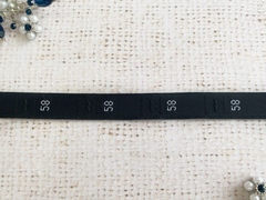 Размерники жаккардовые Тафта 58, ш. 1,2х3,2 см в рулоне 500 шт.