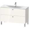 Duravit Brioso Тумба напольная под раковину # 234412, 2 ящика, 685x1220x479мм, цвет White High Gloss BR451402222