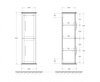 Cezares 55241 TIFFANY База подвесная под раковину с двумя выдвижными ящиками, 55241 Grigio Nuvola, 60x46x55
