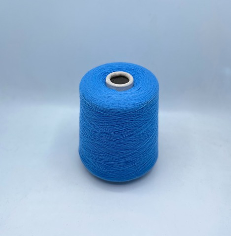 Бобинная пряжа (пр.Италия), 1500м/100гр, 80%шерсть, 20%полиамид, цвет- Голубой, арт.31663