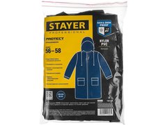 STAYER ProTect р.56-58, нейлон, синий, на молнии плащ-дождевик (11612-56)
