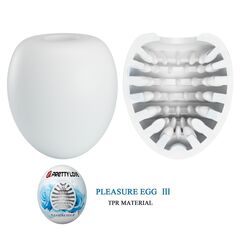 Белый мастурбатор-яйцо Pleasure Egg III - 