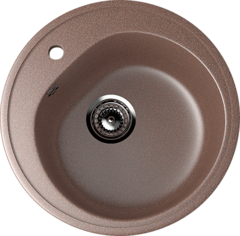 ULGRAN U-101  Круглая мойка с отверстием под смеситель