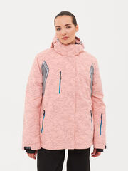 Женская горнолыжная куртка большого BATEBEILE розового цвета