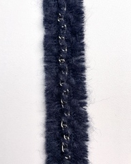 Тесьма с цепочкой , цвет: тёмно-синий , ширина 30мм