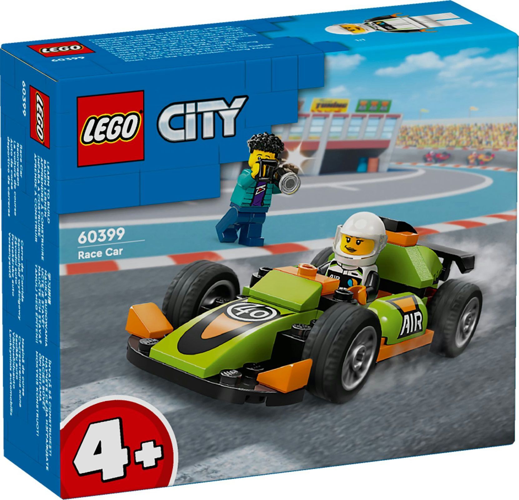 Конструктор LEGO City - Зеленый гоночный автомобиль - Лего Сити 60399  купить в Москве | Доставка по России.