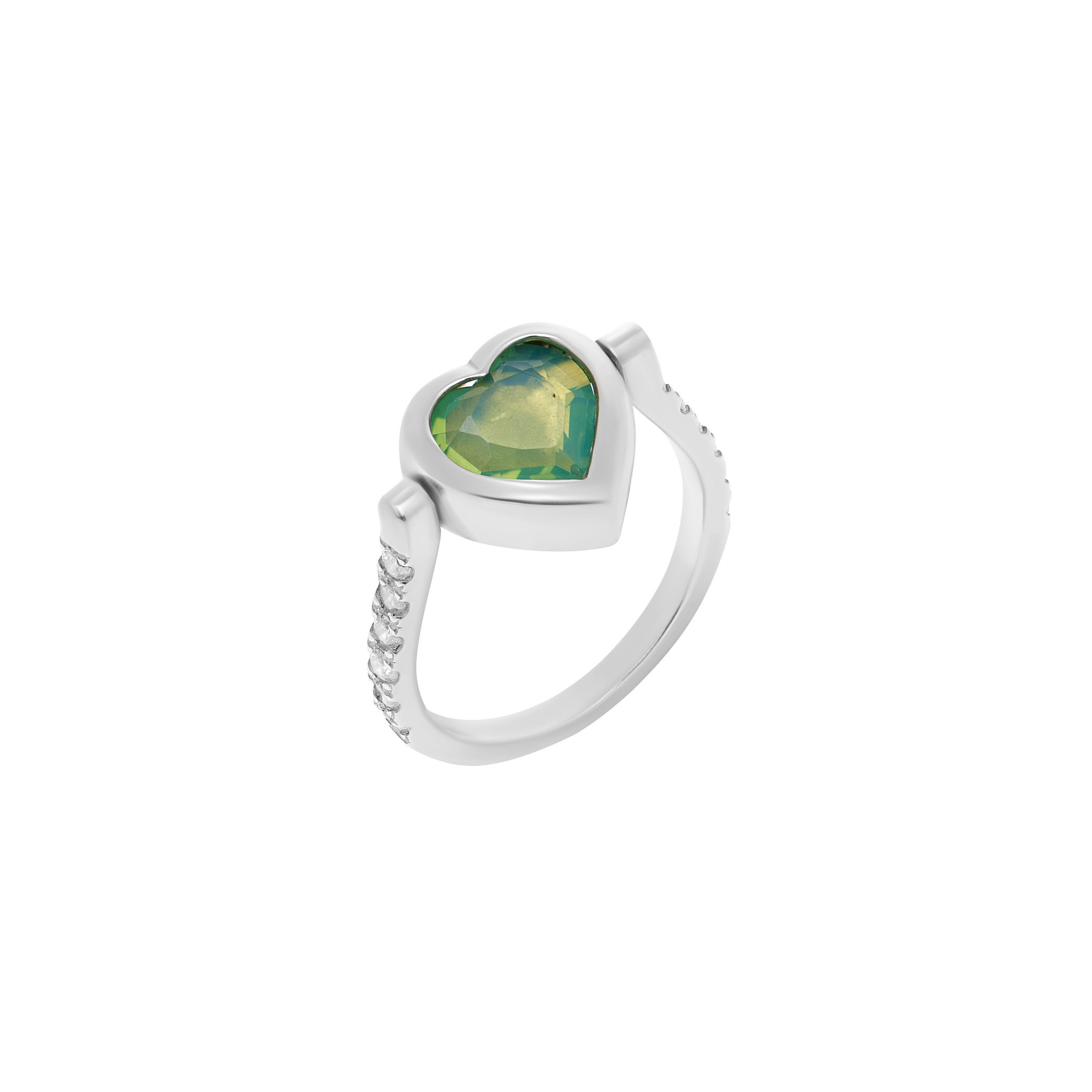 VIVA LA VIKA Кольцо Eddy Heart Ring - Matt Green