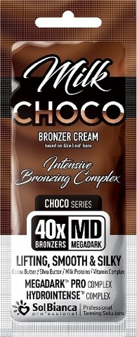 Крем для загара Milk Choco 40! бронзаторов  15 мл SOLBIANCA