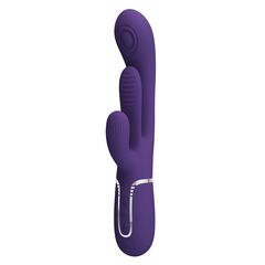 Фиолетовый мультифункциональный вибратор Shania - 22,2 см. - 