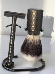 Бритвенный набор станок, помазок, подставка