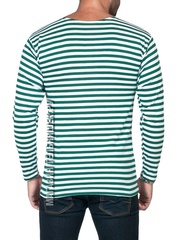 Купить пограничную тельняшку - Магазин тельняшек.ру 8-800-700-93-18 Тельняшка летняя ФПС (зеленая полоса) ГОСТ МИНОБОРОНЫ в Магазине тельняшек