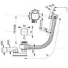 Слив-перелив с наполнением Alcaplast A565CRM2