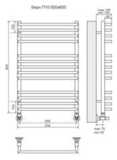 Полотенцесушитель Terminus Берн П13 500х800