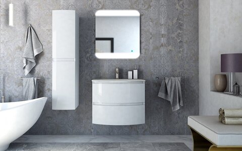 Cezares 44220 VAGUE База под раковину с двумя выдвижными ящиками 44220 Bianco lucido, 69x52x55