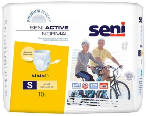 Впитывающие трусы SENI ACTIVE Normal Small, 10 шт./уп.