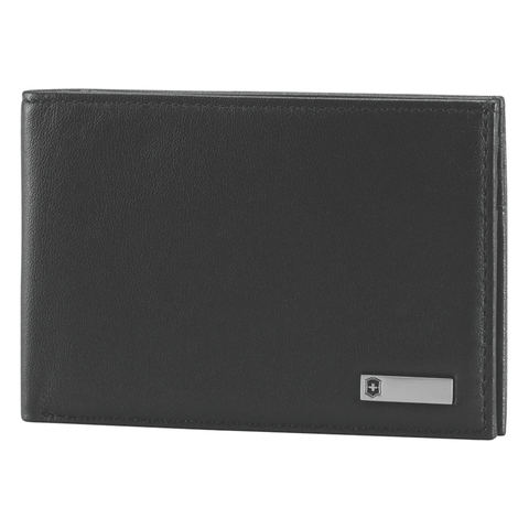 Портмоне Victorinox Altius 3.0 Moritz, чёрное, натуральная кожа наппа, 11x1x8 см