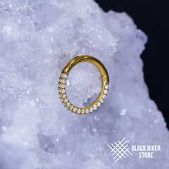 Кликер HM Triple Side Crystal PVD Yellow 1.2мм