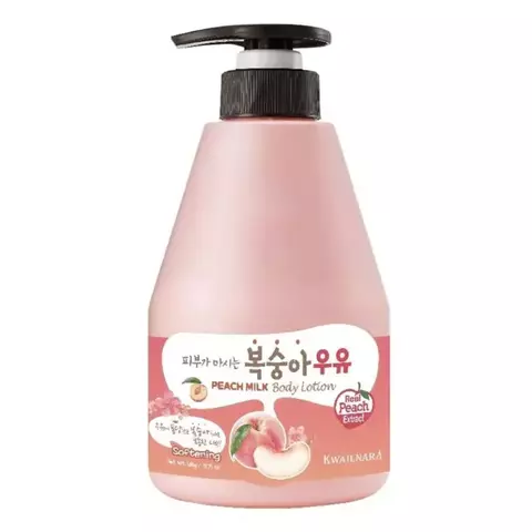 Welcos Kwailnara Peach Milk Body Lotion Лосьон для тела с персиковым йогуртом