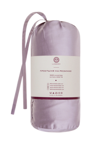 Простыня на резинке 160x200x30 Luxberry лавандовая