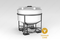 Емкость в обрешетке ЭкоПром ФМ 3000 л. конусная (208x208x215см;белый) - арт.555741