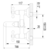 Lemark Standard LM2102C Смеситель для ванны Хром