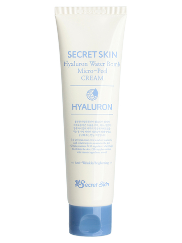 Крем для лица гиалуроновый Hyaluron Water Bomb Micro Peel Cream SECRET SKIN