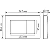 Berges 43365 Комплект : инсталляция АТОМ кнопка черная SoftTouch, унитаз QUATTRO S Rimless 49 см, сидение тонкое дюропласт микролифт, быстросъём