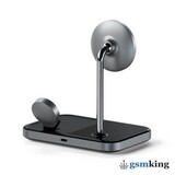 Satechi 3-in-1 Magnetic Wireless Charging Stand Space Gray ST-WMCS3M