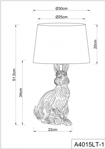 Настольная лампа Arte Lamp IZAR A4015LT-1GO