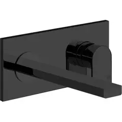 Gessi 44895#299 Gessi Emporio Via manzoni Bнешняя часть для настенного смесителя с длинным изливом, без донного клапана, цвет: Black XL фото