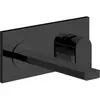 Gessi 44895#299 Gessi Emporio Via manzoni Bнешняя часть для настенного смесителя с длинным изливом, без донного клапана, цвет: Black XL