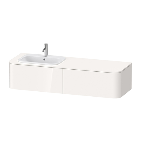 Duravit Happy D.2 Plus Тумба подвесная  354x1600x550мм 2 ящика, SX, цвет: белый глянцевый HP4954L2222