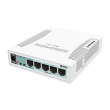 Коммутатор MikroTik RB260GS 5x Gigabit Ethernet Smart Switch, SFP cage, plastic case, SwOS