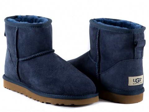 Синие мини угги UGG Mini Navy