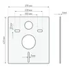 Berges 43394 Комплект : инсталляция АТОМ Line кнопка белая, унитаз OKUS Rimless 49 см, сиденье дюропласт микролифт, быстросъём