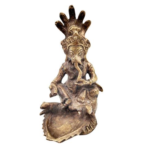 Ритуальная лампа Ганеши. Смесь меди. Ручная работа. Индия. Нач. ХХ в.