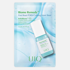 UIQ Biome Remedy Pore Reset PDRN Calming Mask Sheet Охлаждающая маска с ПДРН для сужения пор 22мл 1шт